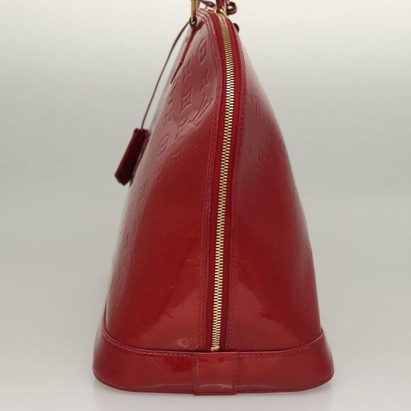 Louis Vuitton Alma Red Patent Leather Handbag (Pre-Owned) - Picture 3 of 16